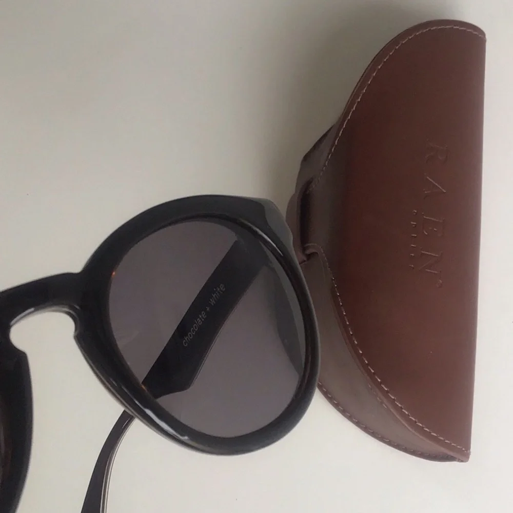 RAEN Dayton optics chocolate Frame Sunglasses with Brown Case